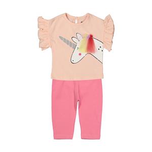 ست تی شرت و شلوار دخترانه رابو مدل 2051127-81