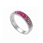 انگشتر نقره بیسیک رز الیور وبر Oliver Weber Crystal Ring Basic Rose 63011M