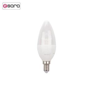 لامپ ال ای دی 6 وات شمعی نور پایه E14 Noor Lamp Candle 6W LED Lamp E14