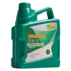 روغن موتور خودرو 20W-50 سندروس مدل API SL/CF چهار لیتری SandRous 