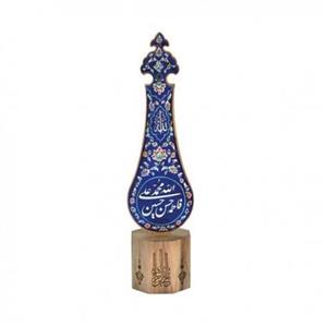 تندیس علم مجموعه چوب و مینا طرح پنج تن