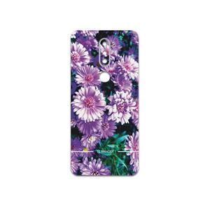 برچسب پوششی ماهوت مدل Purple-Flower مناسب برای گوشی موبایل نوکیا 7.1 MAHOOT Purple-Flower Cover Sticker for Nokia 7.1