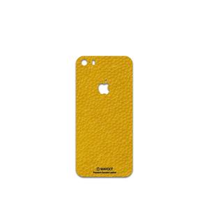 برچسب پوششی ماهوت مدل Mustard-Leather مناسب برای گوشی موبایل اپل iPhone 5s MAHOOT Mustard-Leather Cover Sticker for apple iPhone 5s