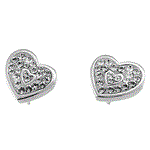 گوشواره نقره قلب الیور وبر Oliver Weber Silver Earring Heart 62005-001