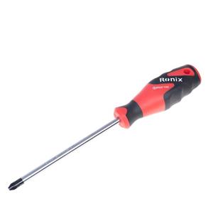 پیچ گوشتی تکی دسته TPR سایز ۱۵۰×۸ چهارسو رونیکس مدل Ronix RH-2885