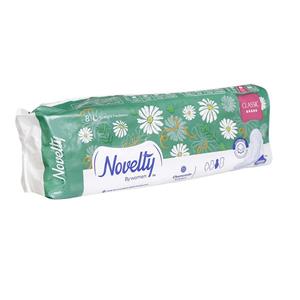 نوار بهداشتی بالدار ناولتی مدل Classic سایز خیلی بزرگ بسته 8 عددی سایز3 مخصوص شب Novelty X Large Sanitary Pad Pcs 