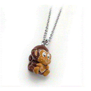 گردنبند میمون شاد الیور وبر Oliver Weber Pendant Monkey Brown 11296