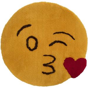 پادری فرش مریم مدل دایره بزرگ طرح صورتک