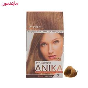 کیت رنگ مو آنیکا سری Pro Keratin مدل Natural شماره 7 Anika Pro Keratin Natural Hair Color Kit 7