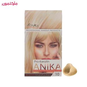 کیت رنگ مو آنیکا سری Pro Keratin مدل Natural شماره 10 Anika Pro Keratin Natural Hair Color Kit 10