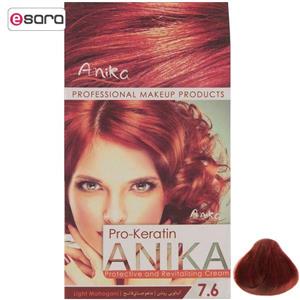    کیت رنگ مو سری Pro Keratin مدل Mahogani شماره 7.6 آنیکا