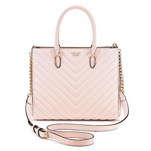 کیف زنانه برند Victoria secret مدل Pebbled V-Quilt Satchel 