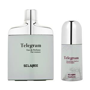 ست ادو پرفیوم زنانه اسکلاره مدل Telegram حجم 82 میلی لیتر Sclaree Telegram Eau De Parfum Set For Women 82 ml