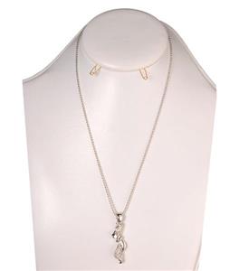 گردنبند پاپیونی نگین دار 40 سانتیمتر