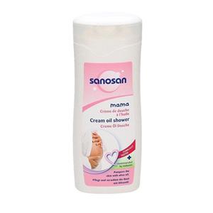 کرم شستشوی بدن زنان باردار سانوسان سری Mama حجم 250 میلی لیتر Sanosan Mama Cream Oil Shower 250ml