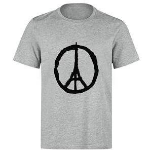 تی شرت مردانه طرح Peace Paris