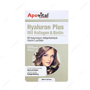 کپسول هیالورون پلاس ۳۰ عددی آپوویتال || Apovital Hyaluron plus 30 capsules