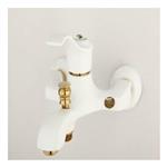 شیر حمام بهسازان مدل برلیان سفید طلایی