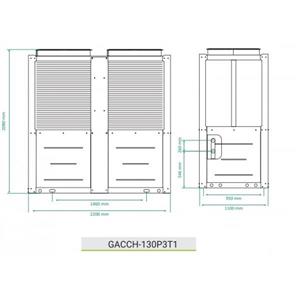 چیلر مدولار گرین 37 تن تبرید مدل GACCH130P3T1 