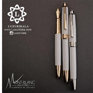 خودنویس لاکچری  MONT BLANC  مدل MEISTERSTUCK SOLITAIRE DOUE STAINLESS STEEL CLASSIQUE ROLLERBALL کد 17000129