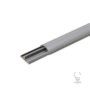 بسته 50 متری داکت نیم گرد زمینی طوسی و سفید ساده سایز 10×30 دانوب