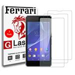 Pack Of Ferrari Ultra Clear Crystal Glass Screen Protector For Sony Xperia Z1 Mini
