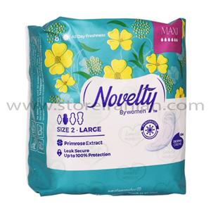 نوار بهداشتی بالدار ناولتی مدل  Maxi Maghreb flowers سایز بزرگ بسته 8 عددی Novelty Maxi Maghreb flowers Large Sanitary Pad 8 Pcs