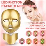 ماسک ال ای دی نقابی مدل گلد 7 رنگ LED PHOTON MASK LED FACE LIGHT MASK COLORFUL LED LIGHT THERAPY MASK