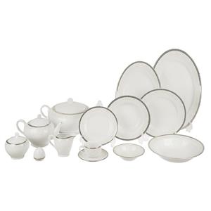 سرویس غذاخوری 102 پارچه چینی زرین ایران سری ایتالیا اف مدل Riva درجه یک Zarin Iran Italia F Riva 102 Pieces Porcelain Dinnerware Set High Grade