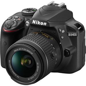 دوربین عکاسی دیجیتال نیکون مدل D3400 با لنز 18-55mm VR Nikon D3400 18-55mm VR Lens Kit Digital Camera