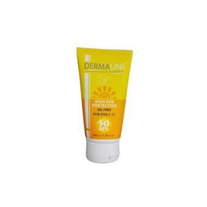 کرم ضد آفتاب رنگی و فاقد چربی درمالاین SPF 50 