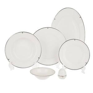 سرویس غذاخوری زرین 28 پارچه 6 نفره سری ایتالیا اف طرح اپرا درجه عالی Zarin Iran Italia F Opera Porcelain Dinnerware Set 28 Pieces Top Grade