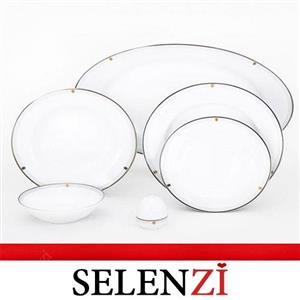 سرویس غذاخوری زرین 28 پارچه 6 نفره سری ایتالیا اف طرح اپرا درجه عالی Zarin Iran Italia F Opera Porcelain Dinnerware Set 28 Pieces Top Grade