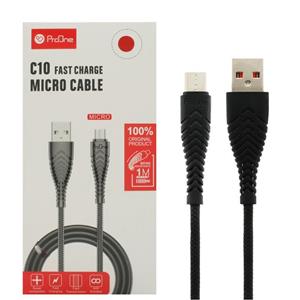 کابل میکرو یو اس بی ProOne C10 1m کابل تبدیل USB به microUSB پرووان مدل C10 طول 1 متر