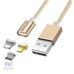 کابل تبدیل USB به Lightning / Type-C / microUSB دولایک مدل DL-CB06 به طول ۱ متر