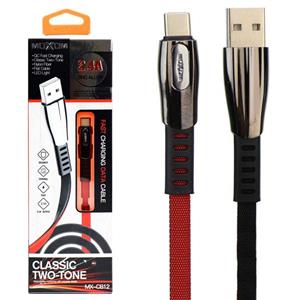 کابل MOXOM CB12 1m Type-C روکش دار