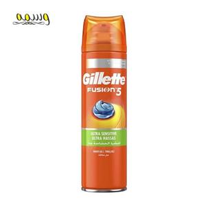 ژل اصلاح ژیلت مدل fusion 5 ultra sensitive  حجم 200 میلی لیتر