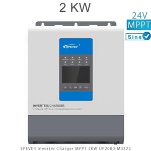 اینورتر شارژر 2KW 24V سری MPPT تمام سینوسی مدل UP2000 M3322 برند EPEVER Solar Inverter Charger Series 