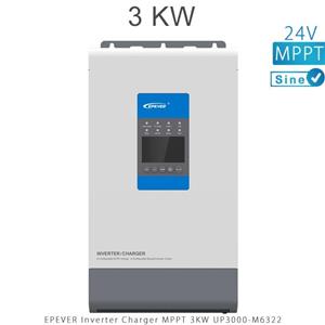 اینورتر شارژر 3KW 24V سری MPPT تمام سینوسی مدل UP3000 M6322 برند EPEVER Solar Inverter Charger Series 