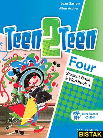 Teen 2 Teen Four  کتاب تین تو تین 4 اثر جوان ساسلوو & آلن اسچر نشر آکسفورد