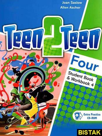 Teen 2 Teen Four  کتاب تین تو تین 4 اثر جوان ساسلوو & آلن اسچر نشر آکسفورد