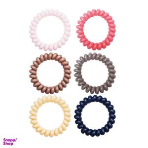 کش مو طرح سیم تلفن مدل YG-45 مجموعه 6 عددی