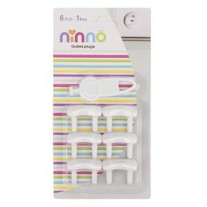 محافظ پریز نینو مدل 7453 بسته 6 عددی Ninno Outlet Plugs Socket Points Pack of 