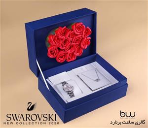 ست ساعت و گردنبند زنانه سواروسکی مدل SWAROVSKI 6790D
