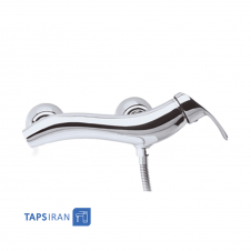 شیر توالت فیروزه مدل گیسو کروم