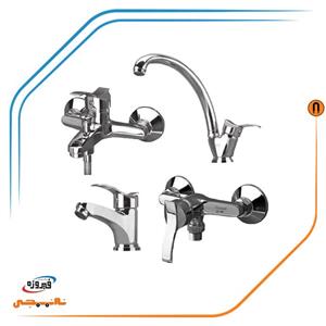 ست شیرآلات فیروزه مدل مهر کروم
