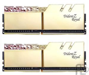 رم جی اسکیل Trident Z Royal Gold 16GB 8GBx2 4000MHz CL18 دسکتاپ دوکاناله تریدنت زد رویال با فرکانس ۴۰۰۰ مگاهرتز حافظه ۱۶ گیگابایت 