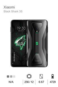گوشی Xiaomi Black Shark 3S نسخه 12/256
