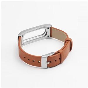 بند چرمی   دستبند سلامتی شیائومی Xiaomi Miband leather Strap