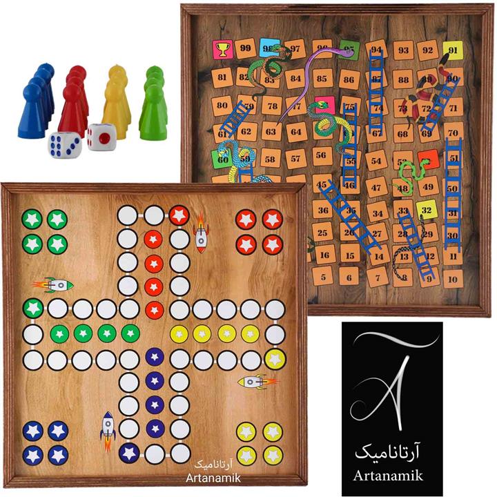 منچ و مارپله چوبی